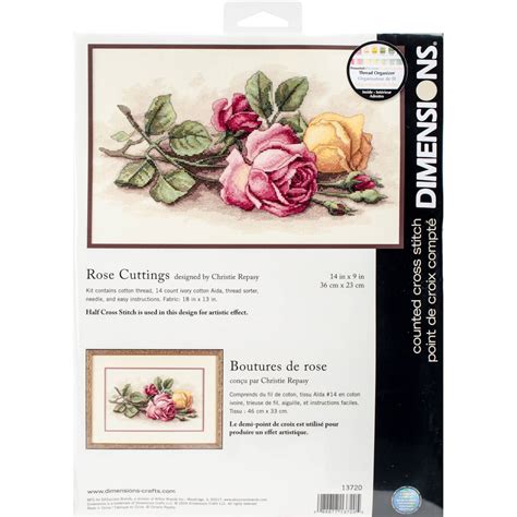 Dimensions® Rose Cuttings Counted Cross Stitch Kit Michaels