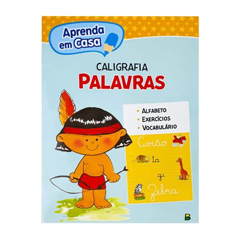 Kit 2 Livros Aprenda Em Casa Caligrafia Palavras Atividades