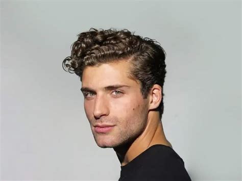 Medium Curly Hairstyle For Men