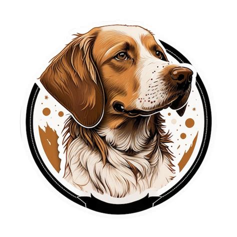 Premium Ai Image Cute Dog Sticker Isolate Generative Ai