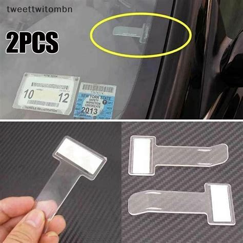 Tweettwitombn Pcs Car Parking Ticket Clip Fastener Permit Card Bill