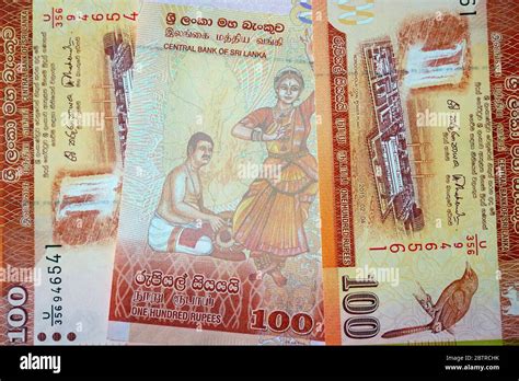 One Hundred Rupees Sri Lankan Rupee Sri Lanka Rupie Lkr Sri Lanka