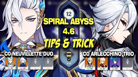 SPIRAL ABYSS 4 6 MONSTER BARU Neuvillette Duo Arlecchino Trio