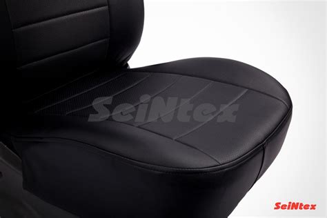Чехлы на сиденья из экокожи (чёрные) Seintex для Kia Ceed (JD) [2012 ...