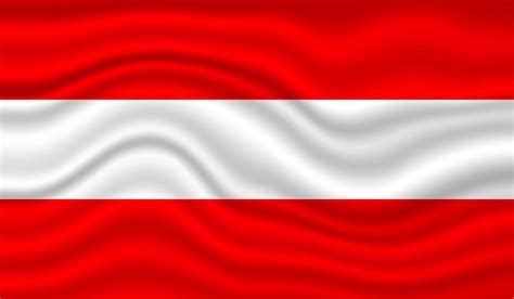 Austria National Flag vector design. Austria flag 3D waving background ...