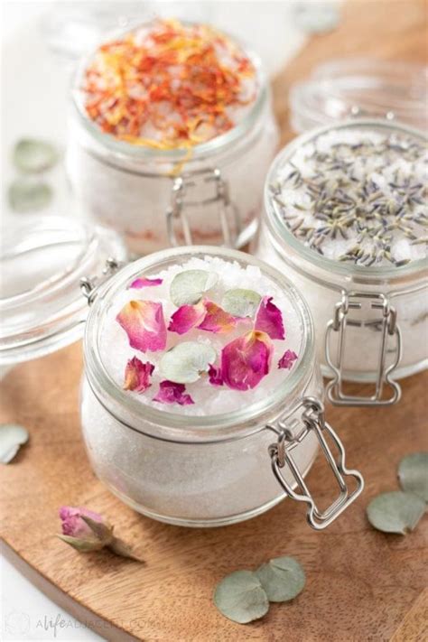 Diy Bath Salts Rose Calendula And Lavender A Life Adjacent