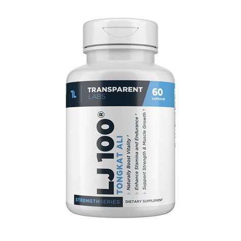 Lj100 Tongkat Ali 60caps Transparent Labs Nutrition Faktory