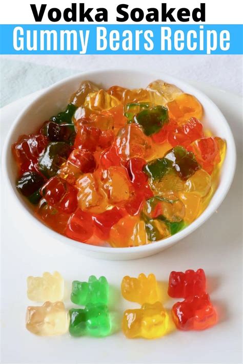 Homemade Vodka Alcohol Gummy Bears Recipe Dobbernationloves