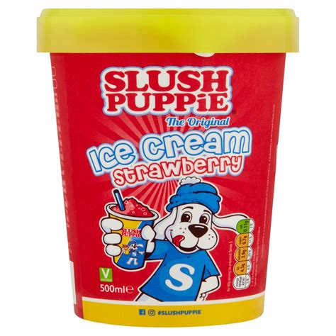 Slush Puppie The Original Strawberry Ice Cream 500ml Ice Cream Tubs