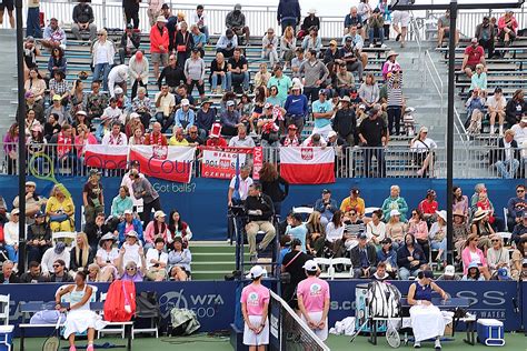 Polish Fans Support In Sd Open Court