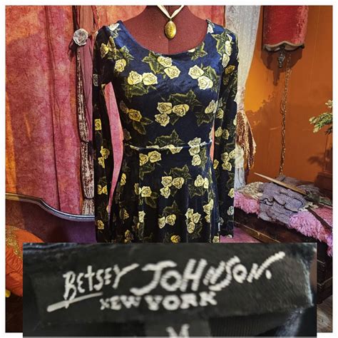 Vintage Late 90s Betsey Johnson Black Label Velvet Depop