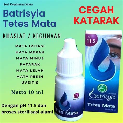 Jual Batrisiya Obat Tetes Mata Minus Plus Silinder Glaukoma Dan Katarak