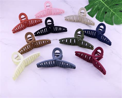 Extra Large Matte Hair Claw Cliphair Claw Clips For Thick Etsy