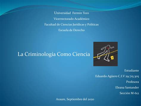 La Criminologia Como Ciencia Ppt