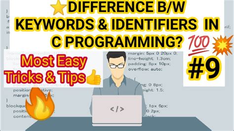 Difference Between Keyword Andidentifiers Keyword And Identifiers