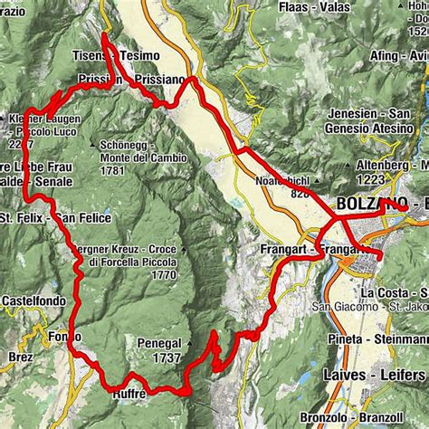 Mendel Gampenpass Italien BERGFEX Rennrad Tour Südtirol