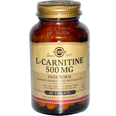 Solgar L Carnitine Mg Tablets Iherb