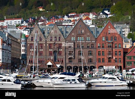 Hanseatic Houses Bergen Hordaland Norway Scandinavia Northern