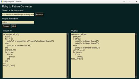 Github Werkahruby To Python Converter Ruby To Python Code Converter