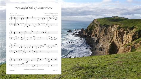 Beautiful Isle Of Somewhere PIANO SOLO With Lyrics YouTube