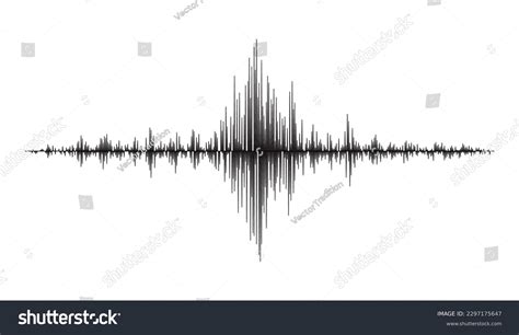 Earthquake Seismograph Wave Seismic Frequency Graph Stock Vector Royalty Free 2297175647