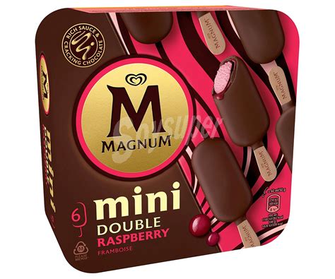 Magnum Frigo Mini Bombón Helado De Frambuesa Double Magnum Sin Gluten 6 Ud