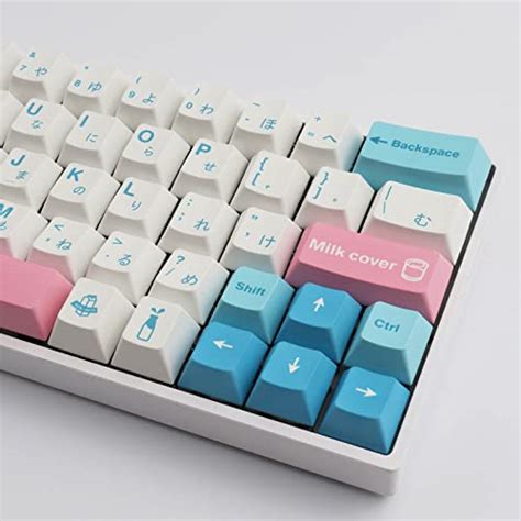 Hyekit Keycaps Keys Pbt Dye Sublimation Milk Keycap Cherry Profile