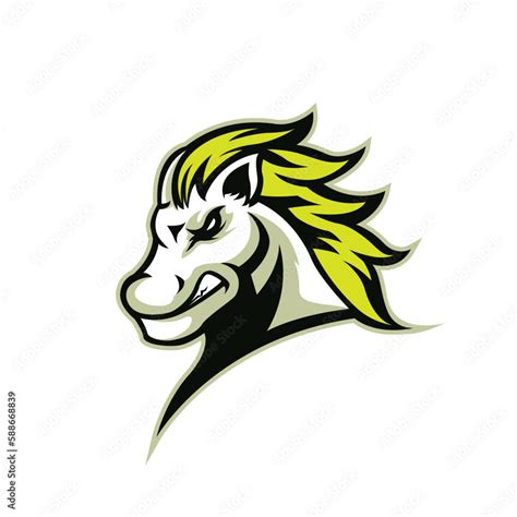 Horse mascot logo vector illustration Stock Vector | Adobe Stock