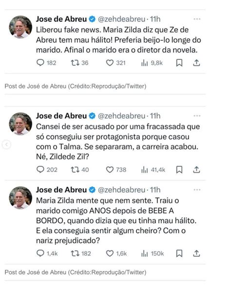 José de Abreu responde a Maria Zilda sobre mau hálito