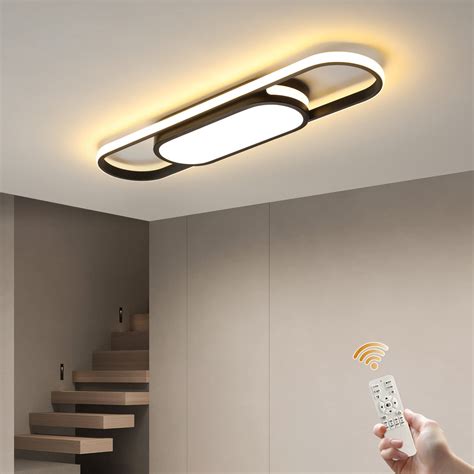 Tioolo Modern LED Linear Ceiling Lights Dimmable LED Ceiling Lamp With