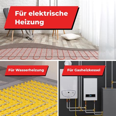 Warmon Elektrische Fu Bodenheizung Komplett Set F R Laminatboden Alu