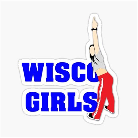 Wisco Girl 5 Sticker For Sale By Medoart Redbubble