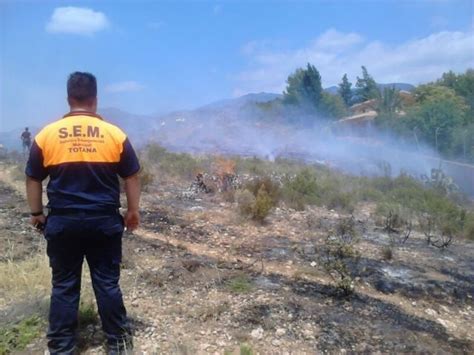 Efectivos Del Infomur Apagan Un Conato De Incendio Forestal En El