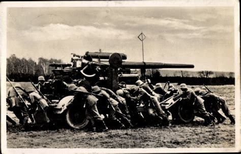 Ansichtskarte Postkarte Deutsche Wehrmacht Geschütz akpool de