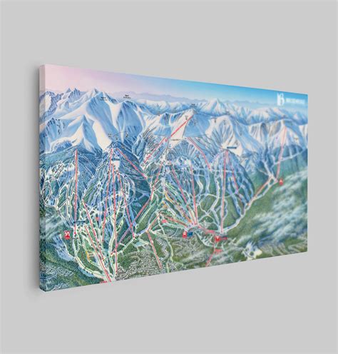 Breckenridge Trail Map Canvas Snocamp