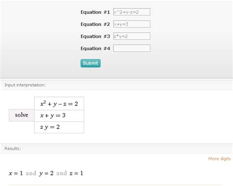 Wolframalpha system of equations solver - senturinflex