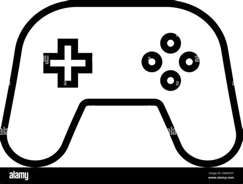 Simple Game Controller Icon Editable Vector Stock Vector Image Art