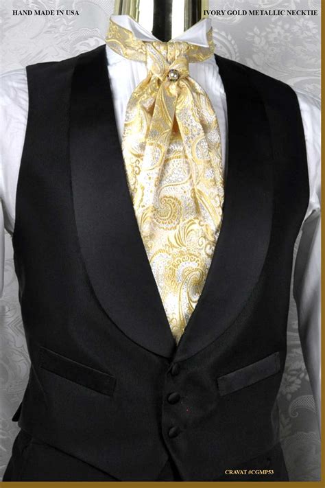 Tuxedo Gold Ascot Tie I And A Formalwear