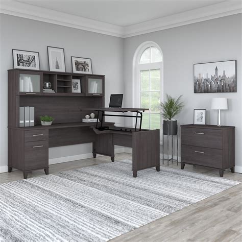 Bush Furniture Somerset 72W Office Desk With Drawers WC81572