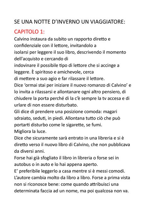 Calvino Se Una Notte Dinverno Un Viaggiatore Capitolo Calvino