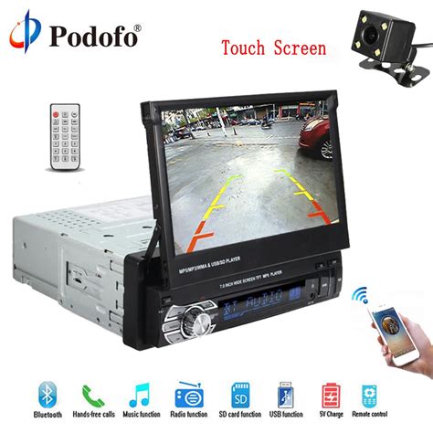 Podofo 1 Din 7 Universal Car Radio GPS Navigation Autoradio Video