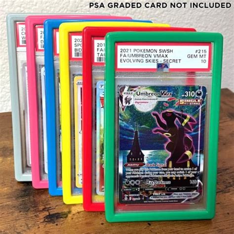 Psa Graded Card Slab Silicone Bumper Guard Protector New 6 Colors