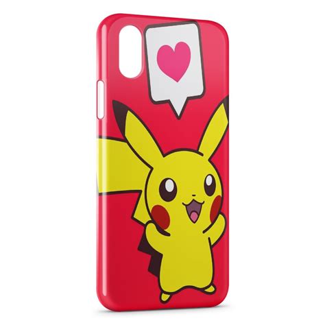 Coque Iphone X Xs Pikachu Love Pokemon Pixypia