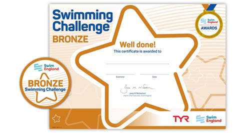 Swim England Swimming Challenge Awards