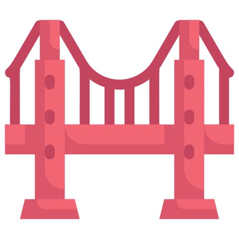 Golden gate bridge Generic Flat icon