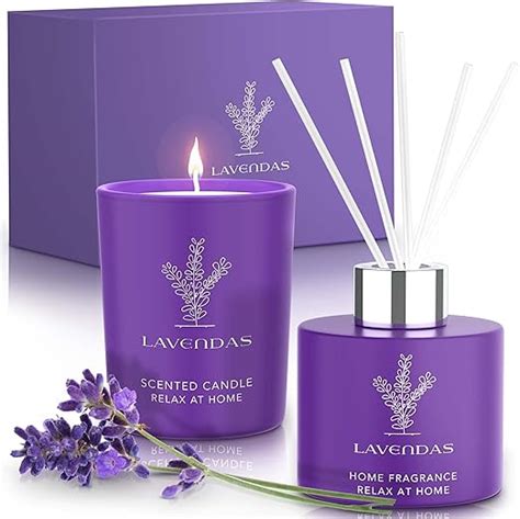 Lavendas Lavendel Kerze Diffuser Duft Set Raumduft St Bchen