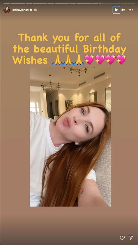 Pregnant Lindsay Lohan Celebrates 37th Birthday with Instagram Selfie