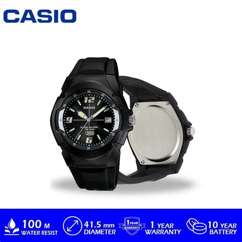 Promo Casio MW 600F 1AVDF Jam Tangan Pria Hitam Diskon 35 Di Seller