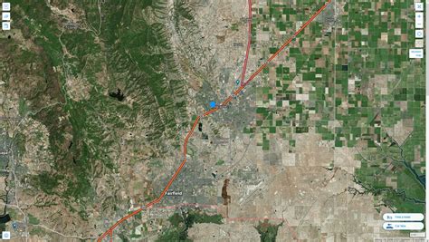 Vacaville, California Map