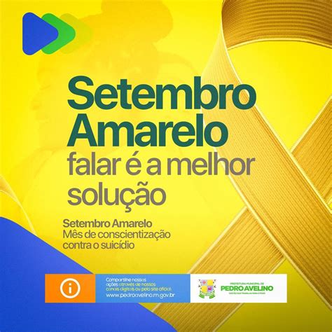 Prefeitura De Pedro Avelino Setembro Amarelo